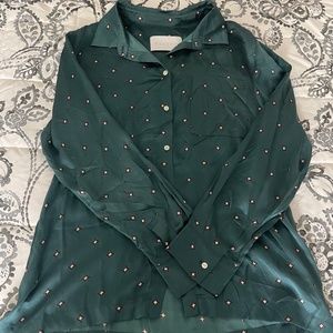 Asceno Silk long sleeve blouse